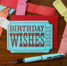 birthday wishes ticket | birthday