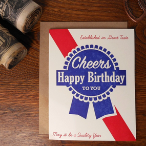 PBR blue ribbon beer | birthday