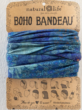 navy patchwork boho bandeau