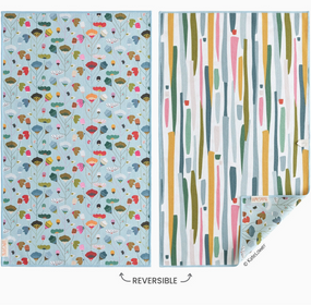 floral stems microfiber kitchen towel