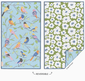 floral finch microfiber kitchen towel
