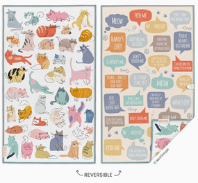 cats could talk microfiber kitchen towel