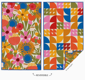 jolies fleurs microfiber kitchen towel