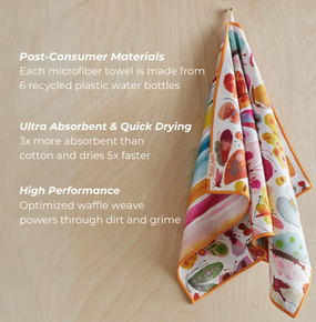 belize butterflies microfiber kitchen towel