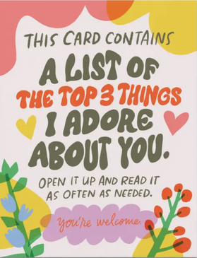 top three things | friendship