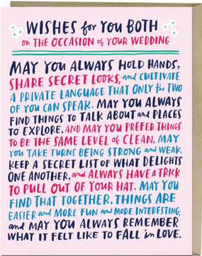 wishes for you both | wedding