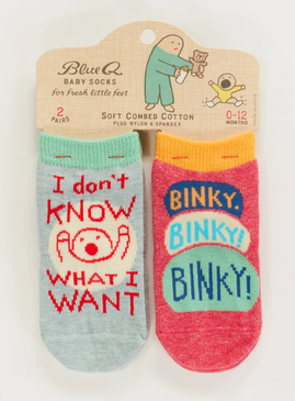 I don't know/binky baby socks