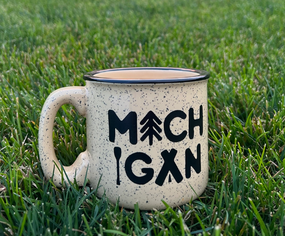 michigan outdoors campfire mug