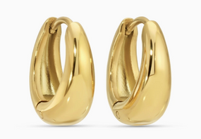 narrow to wide huggie earrings