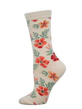 wild flowers womens bamboo socks