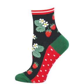 strawberry threads mini crew socks