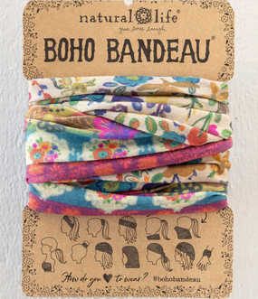 cream borders boho bandeau