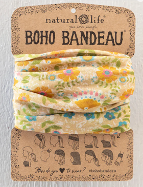 taupe mandala boho bandeau