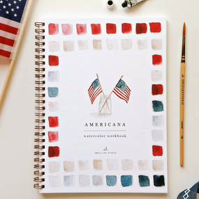 americana watercolor workbook