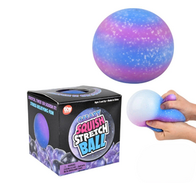 4" squish and stretch galaxy ball
