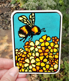 bumble bee vinyl sticker