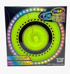 glow in the dark, light-up flying disc