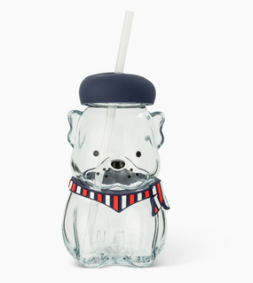 figural glass tumbler