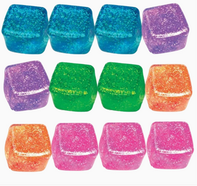 squishy sparkle cube (assorted)