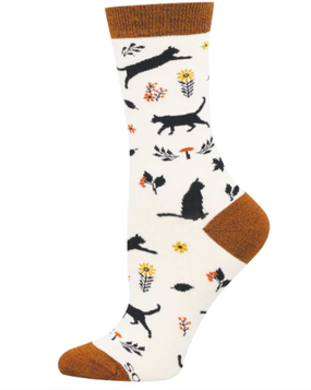 garden cat womens socks