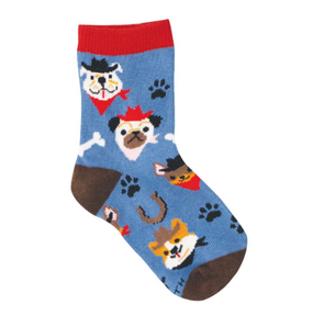 saddle up pups socks child age 4-7