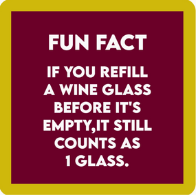 1 glass coaster
