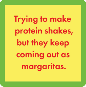 protein shakes coaster