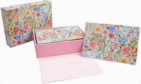 floral bloom note cards