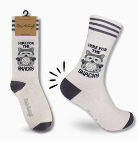 here for the snacks socks