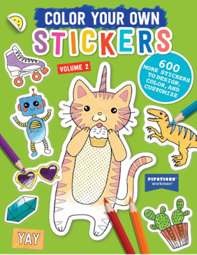 color your own stickers volume 2