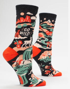 go wild women's crew socks