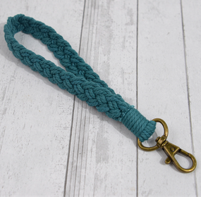 boho macrame keychain