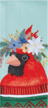 holiday flowers towel