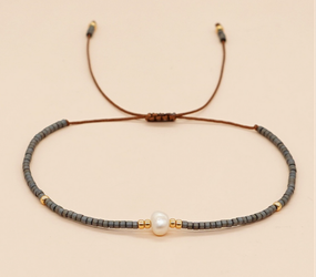 hand woven rice beads bracelet