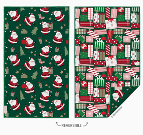 santa's gifts kitchen towel
