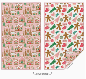 gingerbread cookies kitchen towel