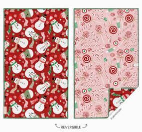peppermint party kitchen towel