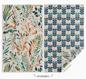 colorful leaves kitchen towel