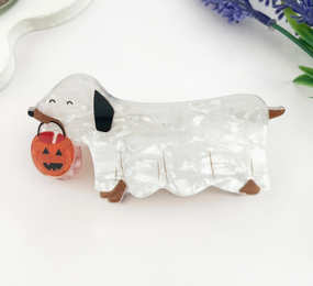 halloween dachshund hair claw