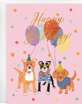 dogs and balloons | birthday