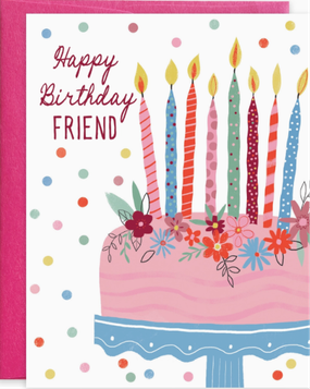 pink friend cake | birthday