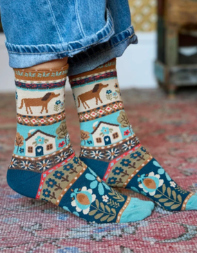 dog boho socks