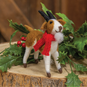 billy goat felted ornament