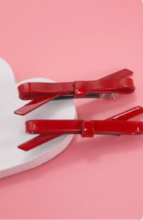 acetate bow hair pin