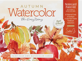 paint your own autumn watercolor cards