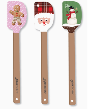 christmas mini silicone spatula (assorted)