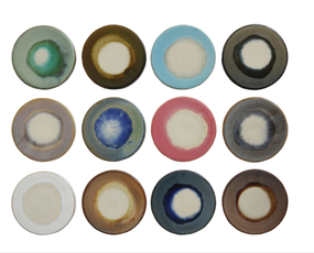 stoneware trivet with glaze (assorted)