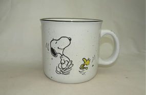 snoopy woodstock happy dance mug