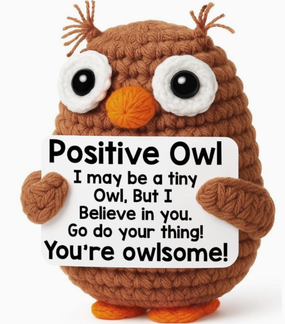 handmade crochet support owl