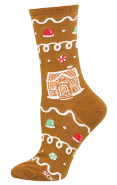 gingerbread women's crew socks